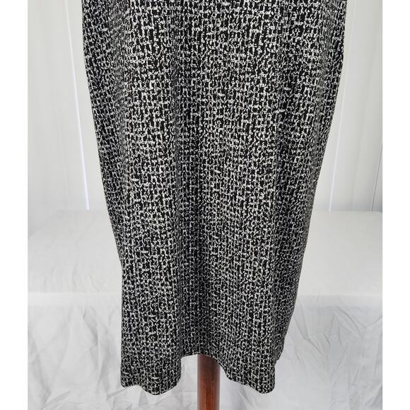 Lane Bryant Midi Sheath Dress Cowl Neck Sleeveless Gray Black Women's Size 14/16 - Picture 7 of 10